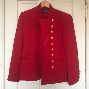 Red Ralph Lauren petite coat